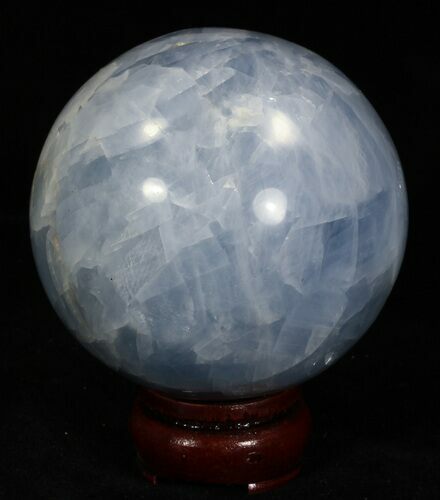 Polished Blue Calcite Sphere #32124